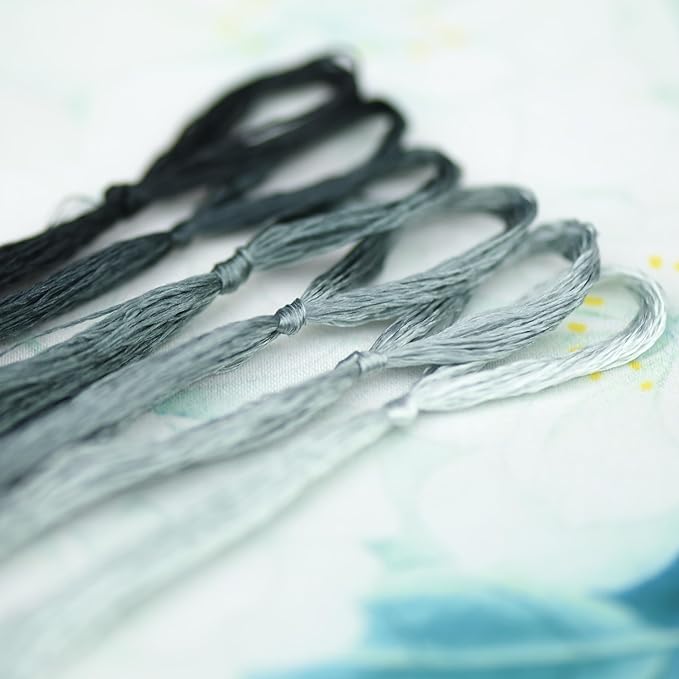 Natural 100% Mulberry Handmade Embroidery Silk Thread Silk Floss (79)