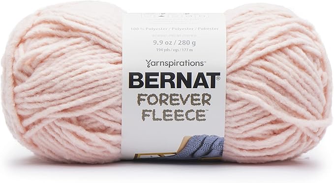 Bernat Forever Fleece Patchouli Yarn - 2 Pack of 280g/9.9oz - Polyester - 6 Super Bulky - 194 Yards - Knitting/Crochet