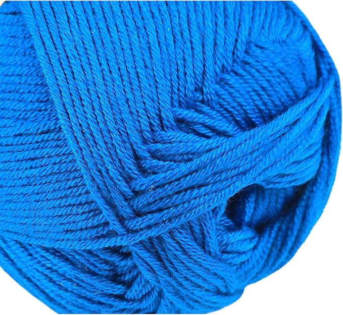 10-Pack of Yonkey Monkey 500 Grams Yarn - 70% Rayon derived from Bamboo, 30% Cotton - Imported - Blue 9056