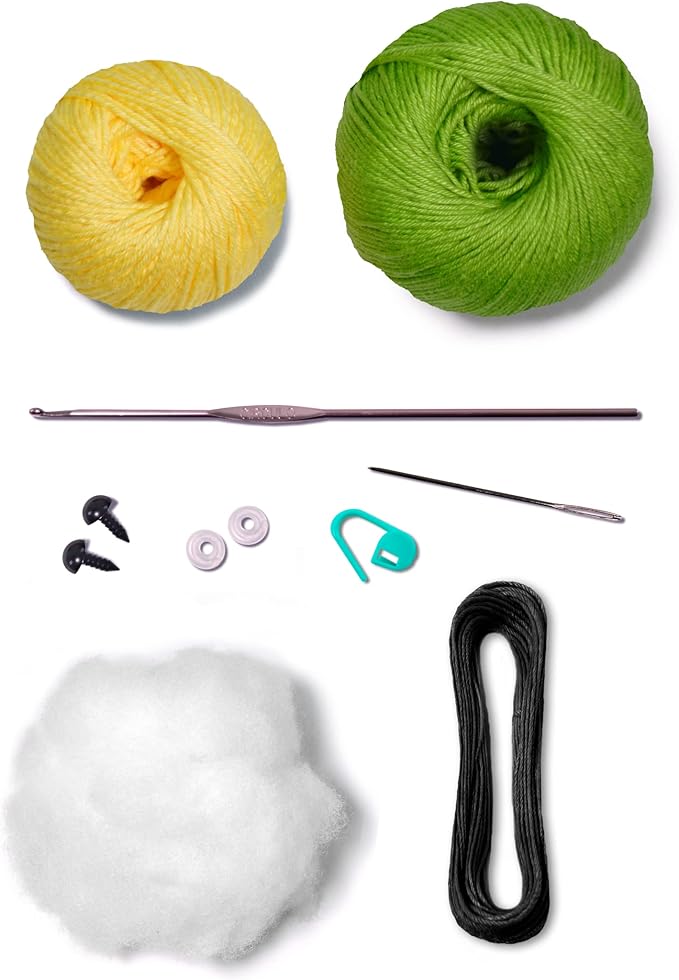 CÍRCULO Amigurumi Crochet Kit - Baby Dino - All Included, Easy Instructions - Crochet Kit for Intermediate - Crochet Set - Animal Crochet Kit, Premium Amigurumi Yarn for Crocheting – Brontosaurus