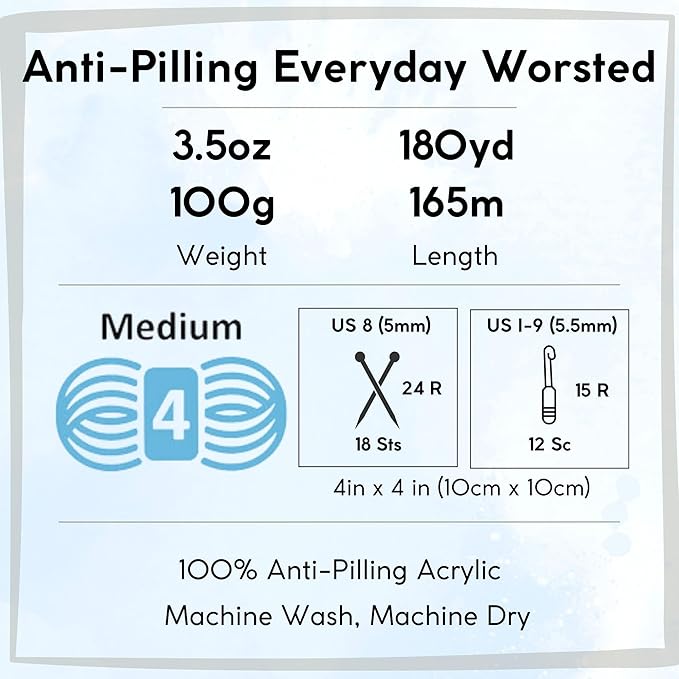 Premier Yarns Everyday Anti-Pilling Solid Black DN100-12 (3-Skeins - Same Dye Lot) #4 Worsted Weight Acrylic Yarn for Crocheting and Knitting with Project Bag