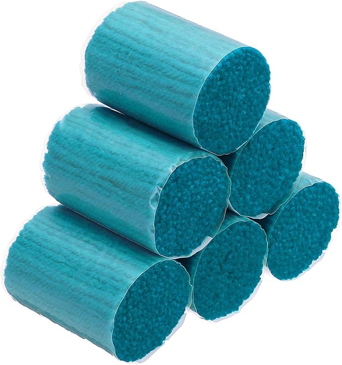 PATIKIL 20 Rolls Latch Hook Yarn, Latch Hooking Kit Yarn Precut Hook Rugs Yarns Making Crochet Bundles for Adults Beginners Tapestry DIY Craft, Peacock Blue
