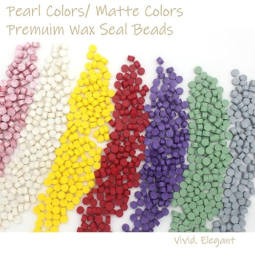 andotopee 600pcs yellow wax seal beads, premium sealing wax pellets for stamp seals, wedding invitation, letter envelope, greeting card decorations & scrapbook diy crafts
