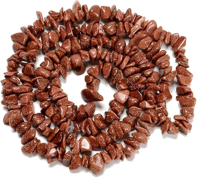 7-8mm Natural Gold Sandstone Gemstone Chips Beads Healing Crystals Waist Bracelets Necklace Kit Irregular Stone DIY Crafts Design Jewelry Making