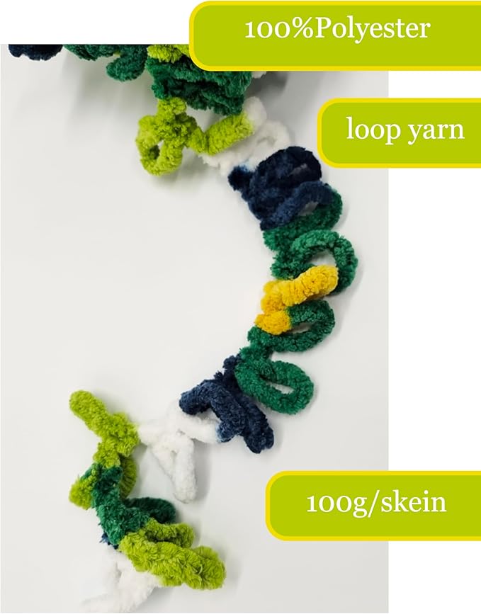 DDL&HEXI 3 of Loop Yarn Finger Knitting Yarn (133)
