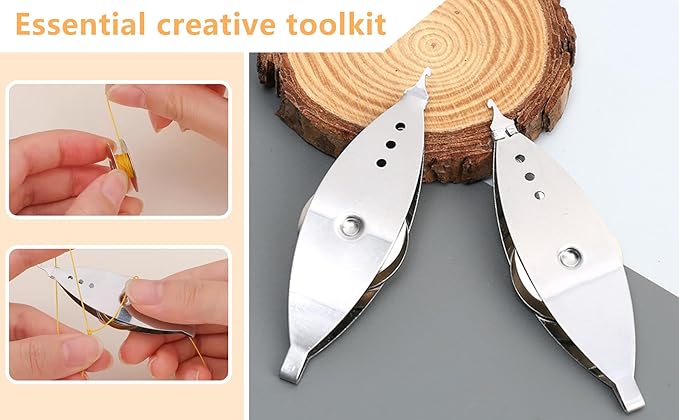 New 3Pcs Silver Metal Tatting Shuttle Kit for Beginners with Bobbin Supplies, Premium Iron Needle Shuttles for Household Knitting, DIY Vintage Lace Making Craft Projects and Sewing Accessories