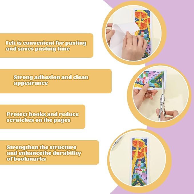 ORIGACH 6 Pcs Cross Stitch Bookmark Kit for Beginner Landscape Castle Stamped Embroidery Stitch Kits for Starter DIY Bookmarks Printed Cross Stitch Kits with 19 Colors Embroidery Floss