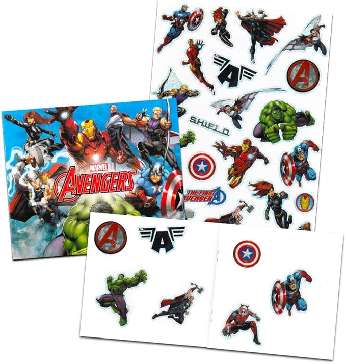 Marvel Comics Coloring Book for Adults Relaxation Set ~ Advanced Marvel Coloring Book Featuring Iron Man, Thor, Spider-Man, Captain America, and More