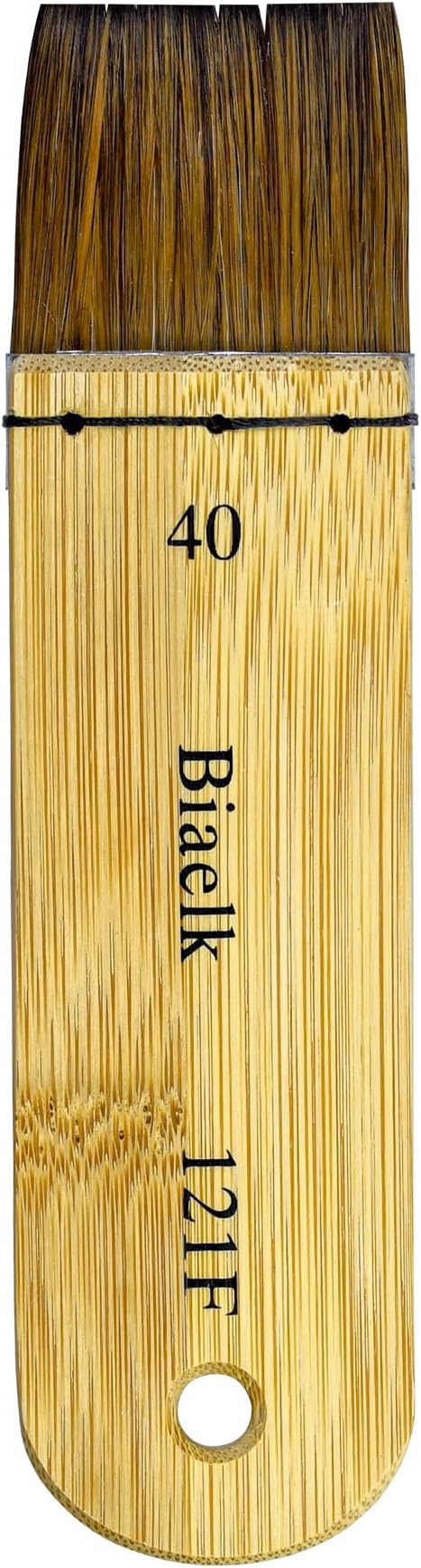 Watercolor Hake Brush Professional,Biaelk 4PCS Bamboo Short Handle Squirrel Mix Hair Paint Brushes Set Size20,Size30,Size40,Size50 Hake Brush Art Supply Artist for Watercolor Face Painting