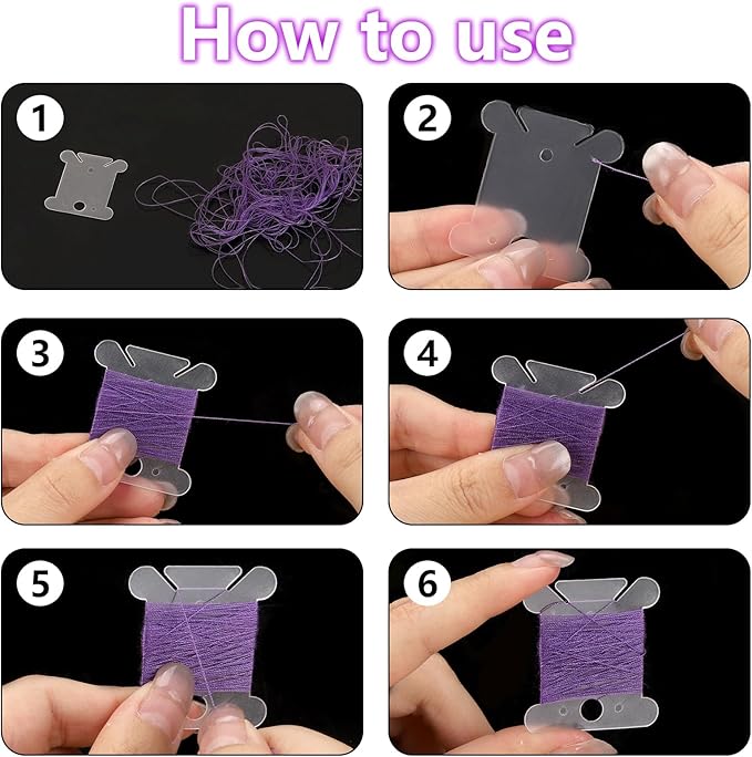 400 PCS Embroidery Floss Bobbins Embroidery Thread Organizer Plastic Floss Bobbins Embroidery Thread Cards for Cross Stitch