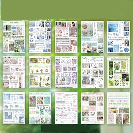 Alideco 30pcs Scrapbook Stickers Vintage Cakes Cuisine Desserts Sticker Book for Adults Sticker journaling Stickers for Scrapbooking (chunrijidong)