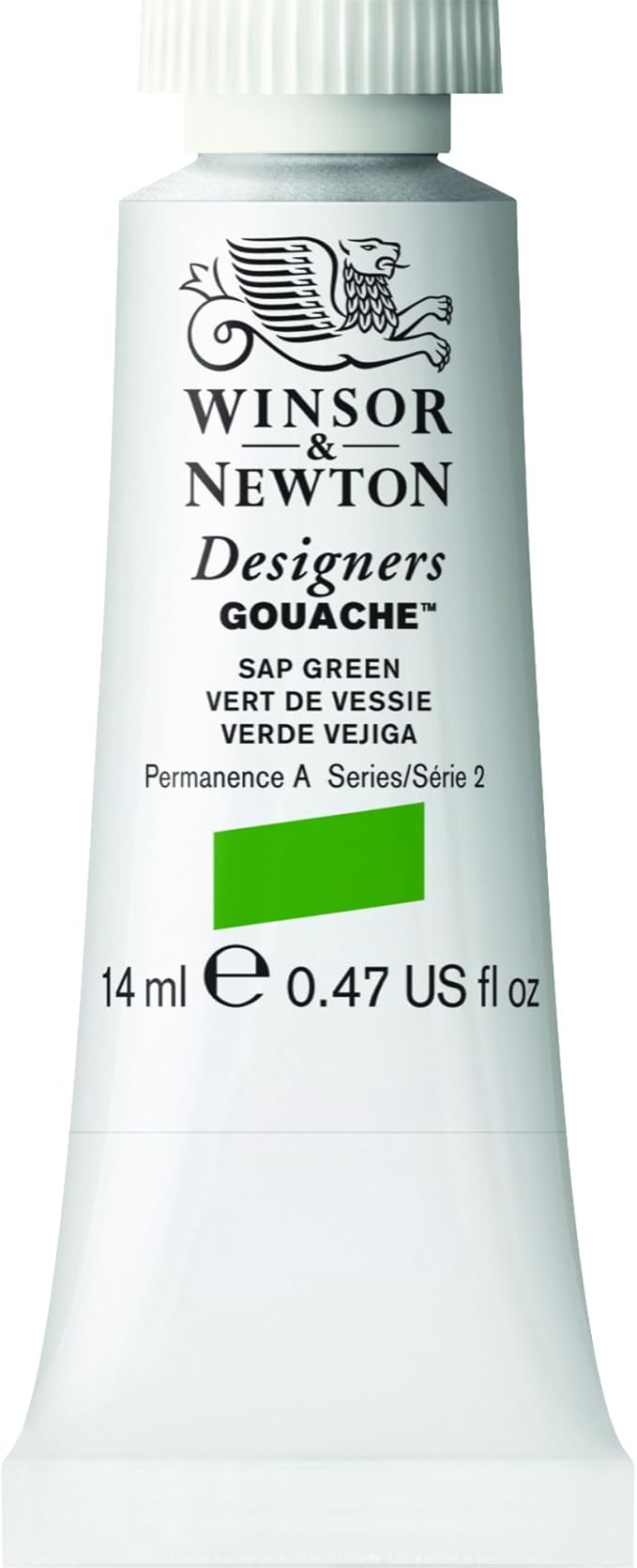 Winsor & Newton Designer's Gouache, 14 ml (0.47oz) tube, Sap Green