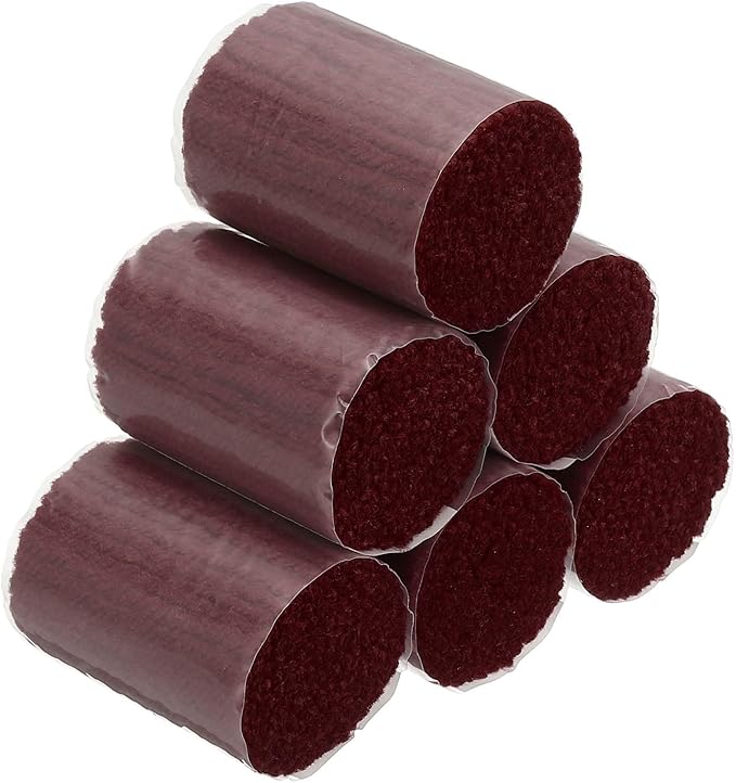 PATIKIL 12 Rolls Latch Hook Yarn, Latch Hook Kit Precut Rugs Yarn Making Crochet Bundles for Rug Adults Beginners Tapestry DIY Craft, Red Brown
