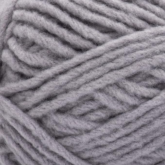Bernat Forever Fleece Lunar Gray Yarn - 2 Pack of 280g/9.9oz - Polyester - 6 Super Bulky - 194 Yards - Knitting/Crochet