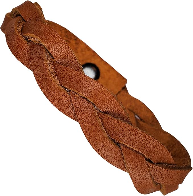 PITKA LEATHER Mixed Colors Mystery Braid Leather Bracelets Kit - 8 Leather Bracelets Braiding Ready 2 of Each Color - Made in USA