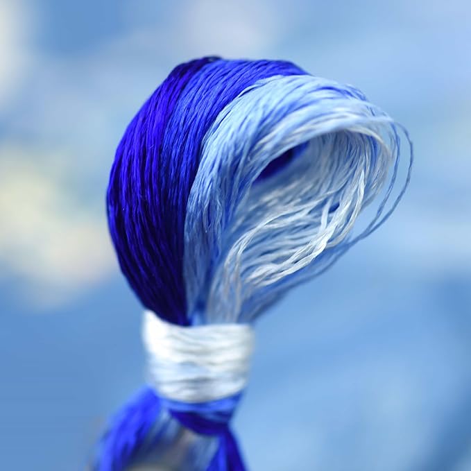 4 Skeins Mulberry Silk Floss Embroidery Thread Floss-Cross Stitch Threads China Silk Woven Jewelry Threads DIY Sewing Kits (22)
