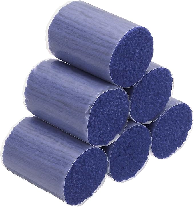 PATIKIL 15 Rolls Latch Hook Yarn, Latch Hook Kit Yarn Precut Hook Rugs Making Crochet Bundles for Latch Hook Rug Adults Beginners Tapestry DIY Craft, Dark Blue