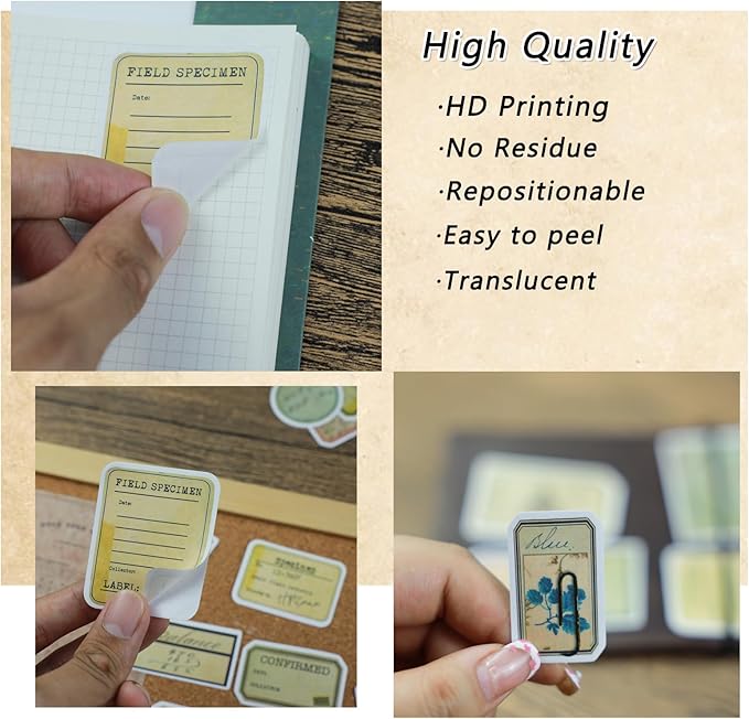 140 Pcs Vintage Aesthetic Stickers for Adults, Junk Journal Supplies for Scrapbooking Bullet Journal Collage Diary DIY Crafts