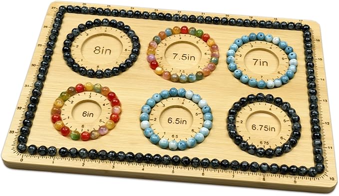 Petoysoso Bead Boards for Jewelry Making, Bamboo Beading Board, Bracelet Bead Board for Bracelet, Jewelry Making, Necklaces,DIY Small