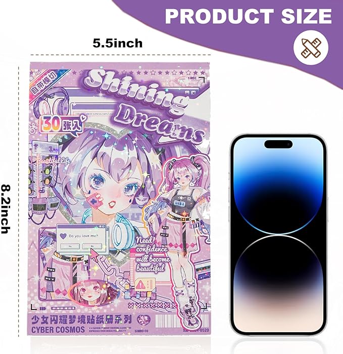500 Cute Girl Stickers Cute Anime Girl Scrapbook Sticker Kawaii Stickers People Stickers Perfect for journals, scrapbooks, and as Gifts for Girls