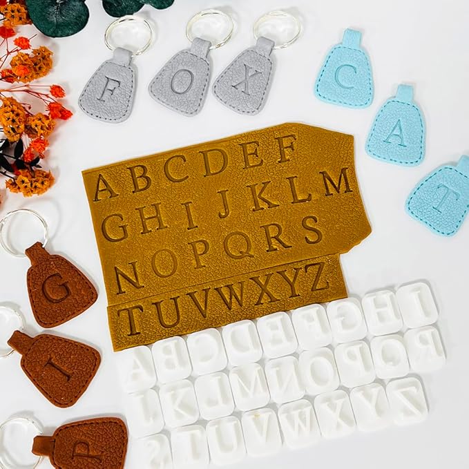 Xaekicr 26PCS Alphabet Polymer Clay Cutters Set – Uppercase Letter Clay Cutters for Polymer Clay Molds, Clay Tools for DIY Crafts, Leather, Baking