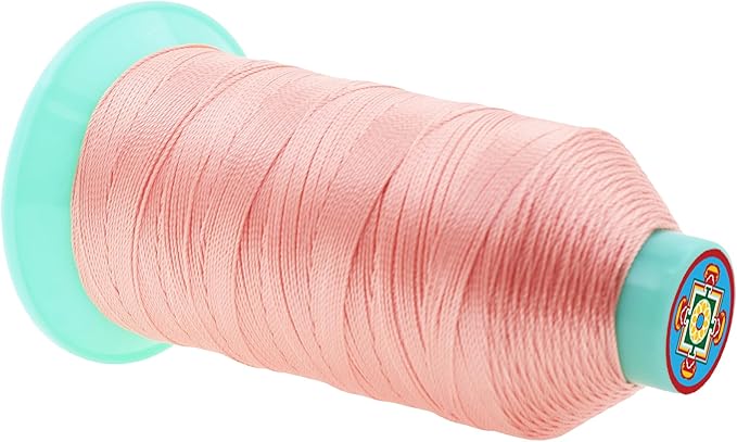 Mandala Crafts Size 277 840D T270 Bonded Nylon Thread - Blush 800 YDs Tex 270 Heavy Duty Sewing Threads for Leather, Jeans, Weaving, Outdoor Marine Upholstery
