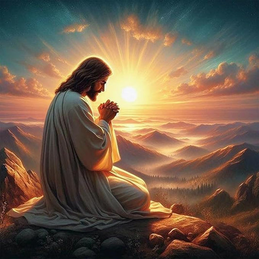 Camocin Diamond Art Kits for Adults Jesus, 5D Jesus Diamond Painting Kits for Adults Beginners, DIY Religious Full Round Dots Drill Gem Art Kit for Gift Home Wall Decor 14 x 14 Inch