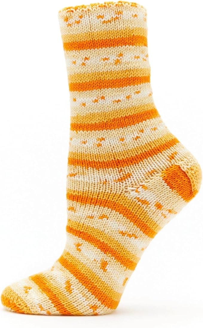 Premier Yarns Fruits, Acrylic Sock Yarn, 2-Pack Bundled with Bella's Crafts Stitch Markers (Orange)