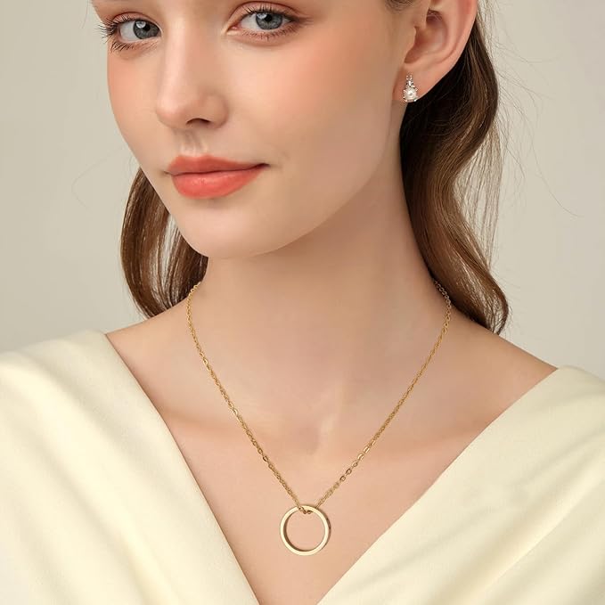 Lemonkey 33 Feet Metal Gold Necklace Chains Cable O-Shaped Links Chains Bulk for Jewelry Making DIY Craft Kit with Lobster Clasps Jump Rings