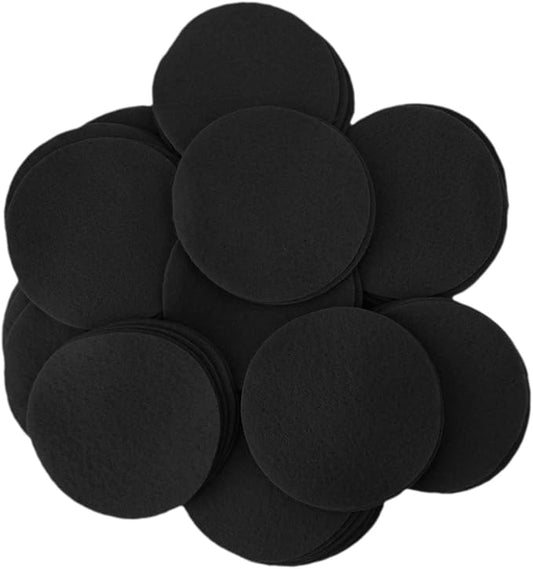 Playfully Ever After Black Craft Felt Circles (4 Inch - 19pc)