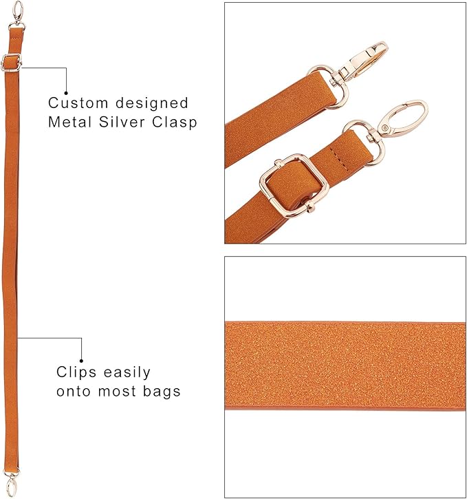 PandaHall DIY PU Leather Bag Knitting Set, Leather Bag Bottom/26” Shoulder Strap/Twist Lock/Flap Cover/Bag Buckles for Crochet Handbag Tote Shoulder Bags, Camel(7 Kinds of Accessories)