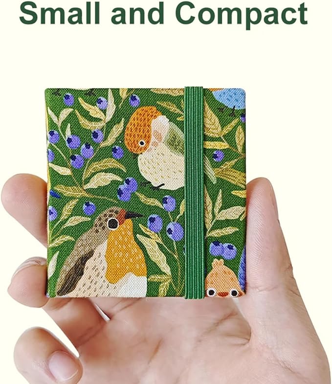Aimery Mini Watercolor Paint Travel Set, Portable Small Miniature Pocket Water Color Painting Kit with Wooden Palette & Sketchbook(Hummingbird)