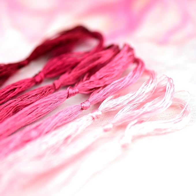 Natural 100% Silk Thread, Handmade Embroidery Thread Silk Floss 8 Colors 110m Each (35)