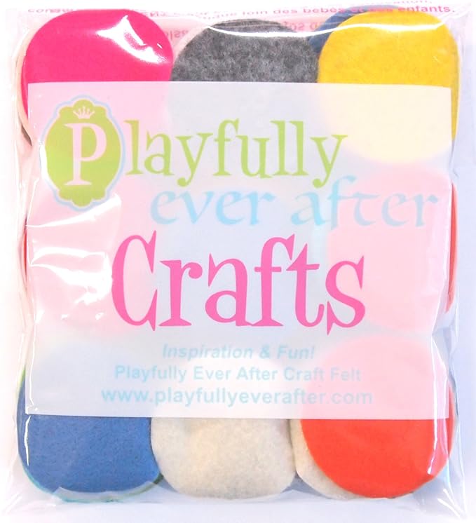 Playfully Ever After Mixed Color Assortment of Craft Felt Circles (2 Inch - 100pc)