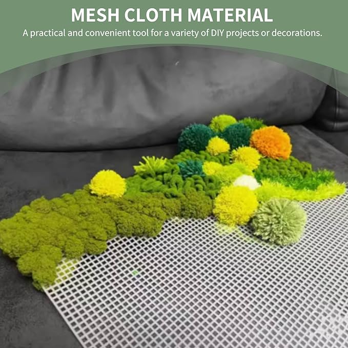 Latch Hook Canvas,Rug Making Canvas Latch Hooking Mesh Fabric Blank Rug Hooking Mesh Canvas Kit DIY Mesh Sheet Multipurpose Rug Hooking Mesh for Embroidery Knit(50 * 100cm)