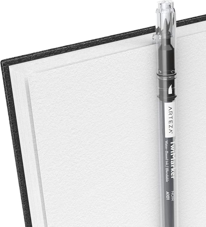 ARTEZA Spiral Sketch Book 9x12 Drawing Pad 2 Pack 200 Sheets Sketch Pads for Drawing for Adults & Teens