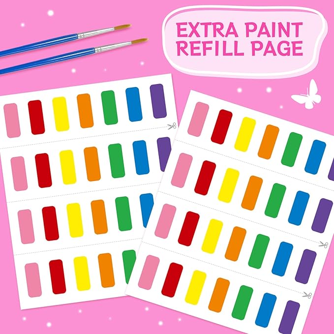 SOCOLER Paint with Water Coloring Books for Toddlers,Mess Free Watercolor Painting Sets for Kids,Water Color Paint Kit,Art Craft Birthday Gift for Ages 1-3, 4-8(Sea World)