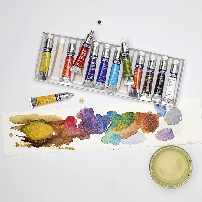 Cotman Watercolor Paints 8ml 12/Pkg-Assorted Colors