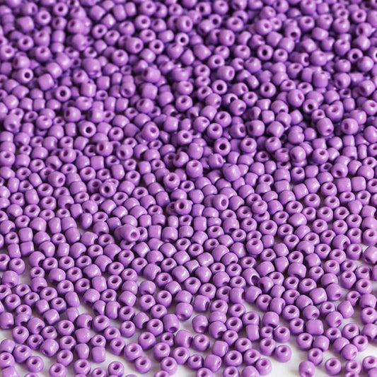Bala&Fillic Purple Color 3mm Seed Beads About 3600pcs/100Grams in Bag, 8/0 Glass Craft Beads for Making Bracelet and Necklace (Purple)