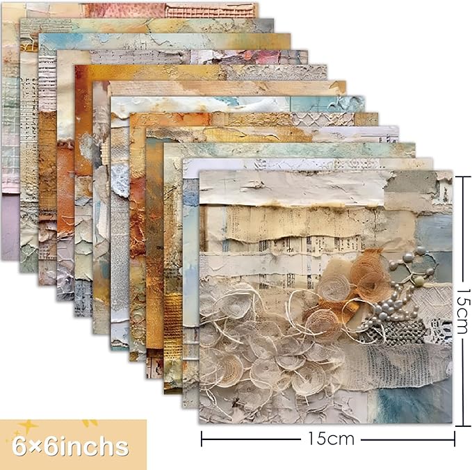 YASMEN Mother's Day Scrapbook Paper Pad, 6x6 Single-Sided Easter Cardstock Paper Pad for Card Making, Journals, Planner, DIY Envelopes, Greeting Cards, Decorative Art Craft -24 Sheets