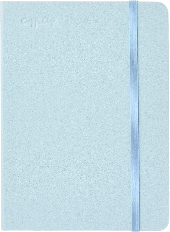 CuppaClip Watercolor Journal 300GSM Fine Grain Art Supplies for Adults Kids Watercolor Pad Wet Media Painting Wood Pulp Paper (Blue, 5.3x7.2in)