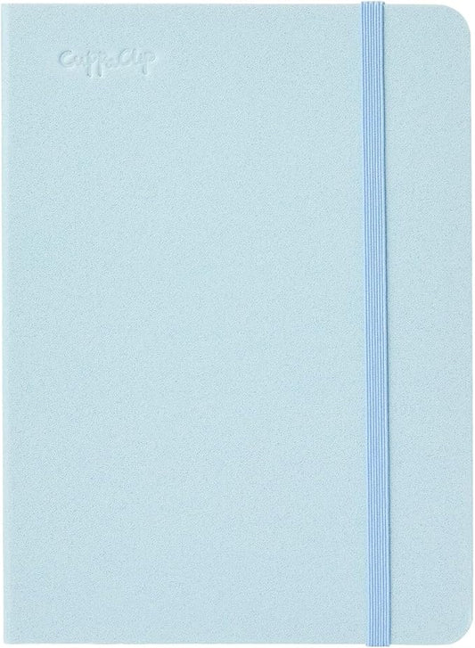 CuppaClip Watercolor Journal 300GSM Fine Grain Art Supplies for Adults Kids Watercolor Pad Wet Media Painting Wood Pulp Paper (Blue, 5.3x7.2in)