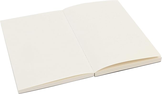 SoHo Urban Artist Open Bound Sketch Pads - Open Coptic Bound Sketch Pads for Drawing, Calligraphy, Any Dry Media, & More! - [White - 5.6x8.26 - Single]