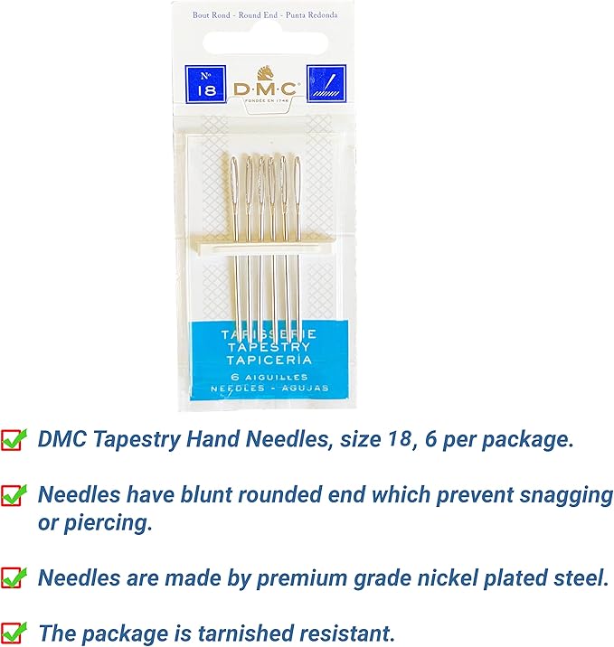 DMC Embroidery Floss, Anniversary Collection Pack. 36 Colors Cotton Embroidery Thread Bundle with Hand Embroidery Needle Size 18. Premium Cross Stitch String Set. Yarn Kit, DMC Mouline Threads.
