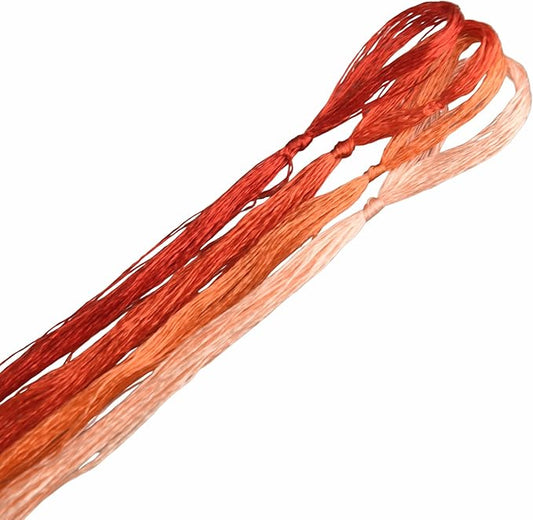 4 Skeins Mulberry Silk Floss Embroidery Thread Floss-Cross Stitch Threads China Silk Woven Jewelry Threads DIY Sewing Kits (05)