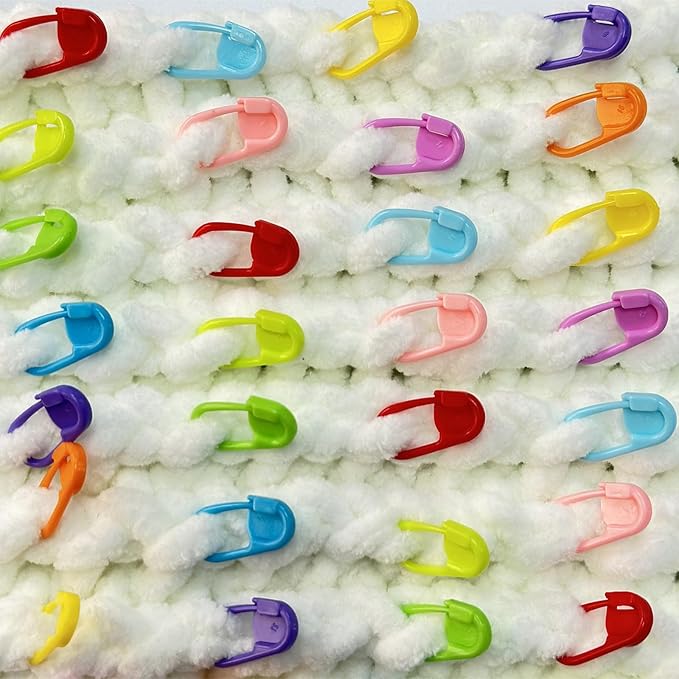 150 Pieces Knitting Crochet Locking Stitch Markers Stitch Needle Clip Counter 10 Colors (Color Ship Randomly)