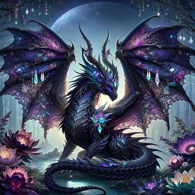 dragon stamped cross stitch kits for adults beginner,flower counted cross stitch kits printed stitching cute patterns dimensions needlepoint art crafts embroidery kits for adults beginners