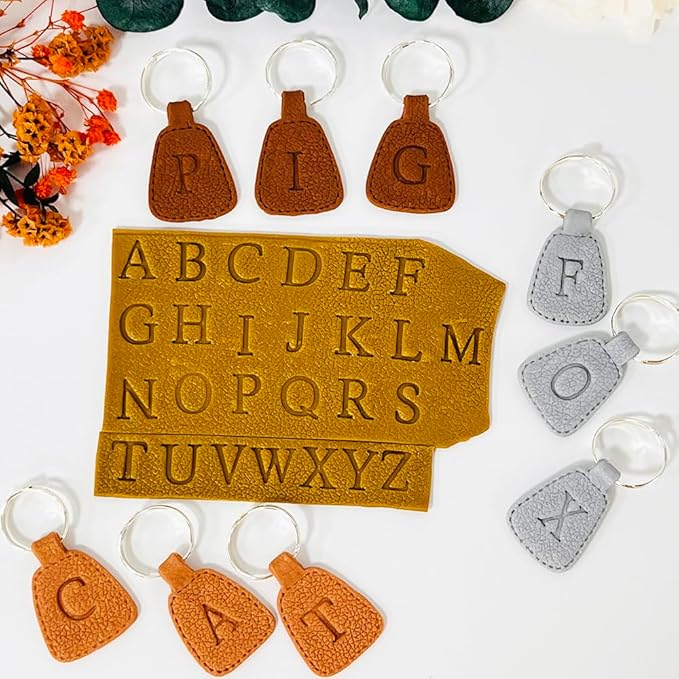 Xaekicr 26PCS Alphabet Polymer Clay Cutters Set – Uppercase Letter Clay Cutters for Polymer Clay Molds, Clay Tools for DIY Crafts, Leather, Baking