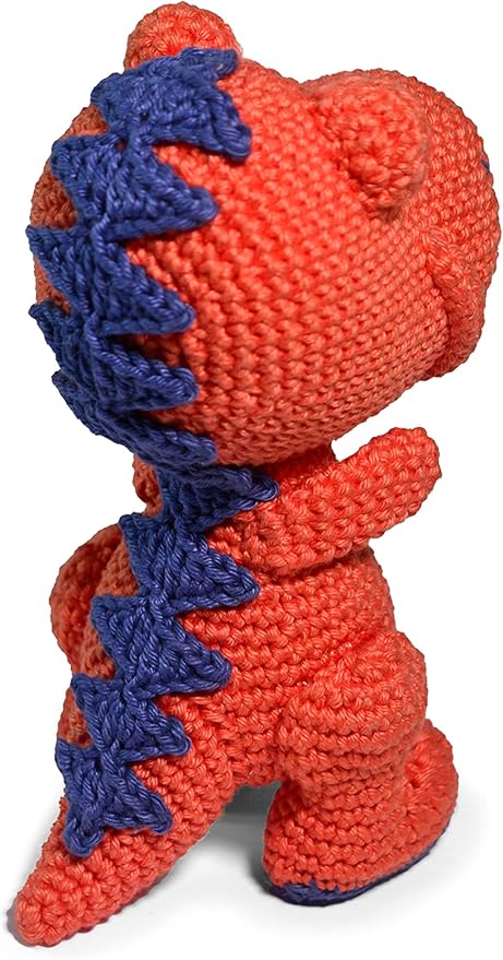 Círculo Amigurumi Crochet Kit - Baby Dino - All Included, Easy Instructions - Crochet Kit for Intermediate - Crochet Set - Animal Crochet Kit, Premium Amigurumi Yarn for Crocheting – T-Rex