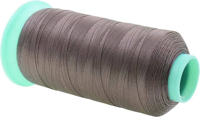 Mandala Crafts Size 92 280D T90 Bonded Nylon Thread - Taupe 1100 YDs Tex 90 Heavy Duty Sewing Threads for Leather, Jeans, Weaving, Outdoor Marine Upholstery